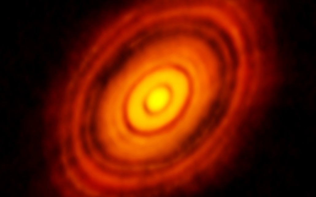 We can now observe planets forming around other stars. Credit: ESO